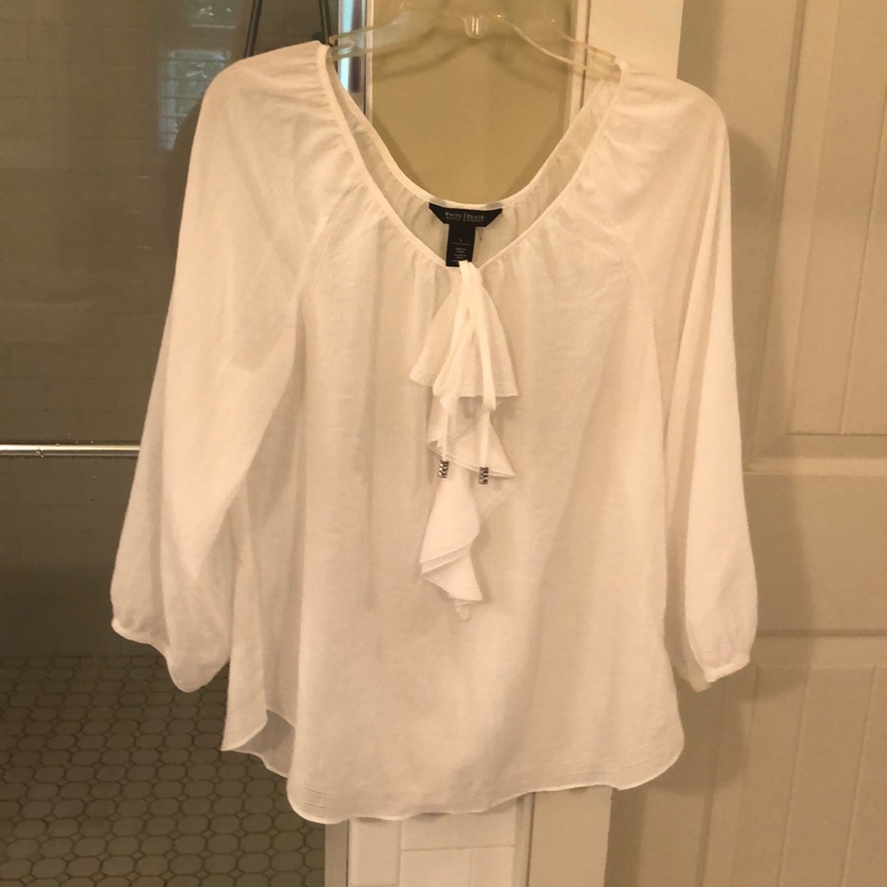 White gauze top